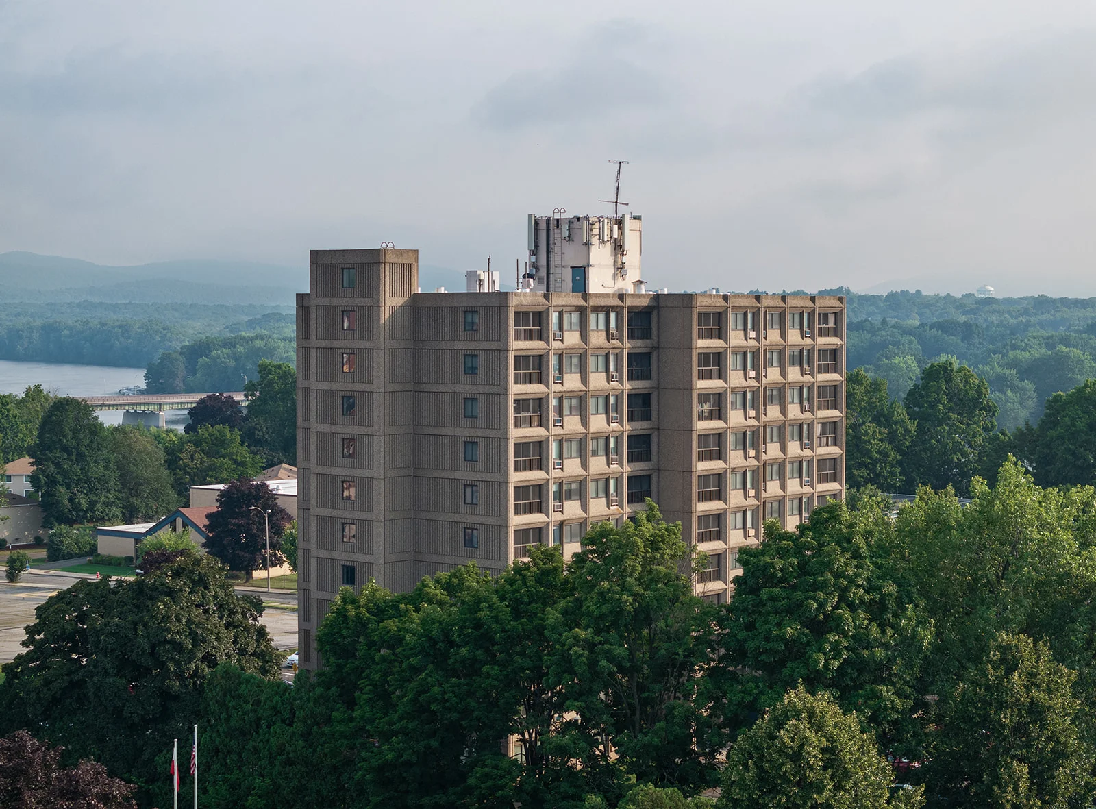 Pulaski Heights building exterior aerial